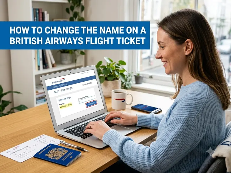British Airways Ticket Name Correction Guide
