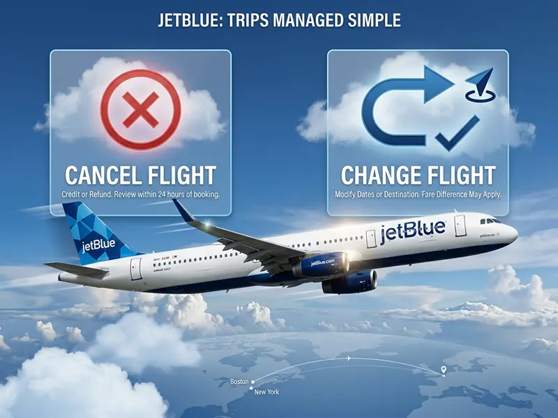 JetBlue Flight change and cancel guide